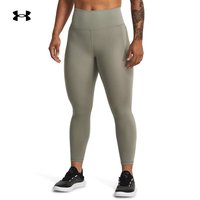 安德玛（UNDERARMOUR）秋冬Meridian女子训练运动弹力柔感紧身九分裤1382536 绿色504 XS