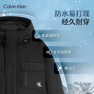 Calvin Klein  Jeans男士三防滑雪防风防水防污防渍派克羽绒服J325485 PED-奶茶咖 L