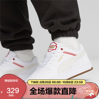 PUMA 彪马 男女同款 基础低帮鞋 392487-01白色-红色-金色 39UK6