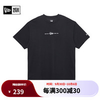 NEW ERA纽亦华2023短袖T恤男女同款印花休闲舒适 13954936-黑色 XXL