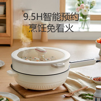 长虹(CHANGHONG)电炒锅电火锅电煮锅蒸锅电锅一体多功能炒菜多用途家用大功率电热爆炒6升带蒸笼