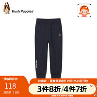 暇步士（Hush Puppies）童装儿童秋装裤子女童秋季女大童简约舒适休闲长裤 藏蓝 150cm