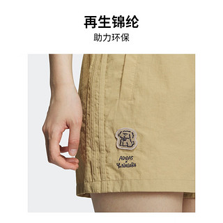 adidas阿迪达斯三叶草NAGABA联名女装时尚运动短裤IS0627 浅卡其 A/XL