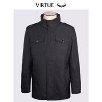 Virtue 富绅 2023白鸭绒羽绒服男士商务休闲外套可拆内胆单穿爸爸轻便羽绒