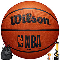 Wilson 威尔胜 5号橡胶青少年比赛训练防滑耐磨成人儿童篮球经典NBA标志9300