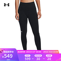 安德玛（UNDERARMOUR）Seamless女子训练运动紧身裤1381662 黑色001 S