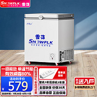 雪花（SNOWFLK）减霜家用囤货小冷柜 冷藏冷冻转换冰柜 一级能效节能省电柜  BD/BC-75S138L（减霜款）