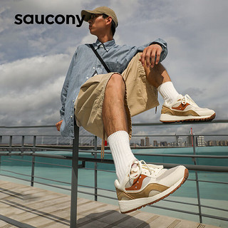 Saucony索康尼SHADOW6000运动休闲鞋男女复古跑鞋吴念真米棕44