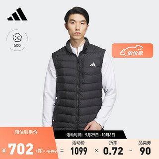 adidas阿迪达斯男装630蓬高尔夫运动保暖羽绒背心马甲HZ6067 黑色 A/S