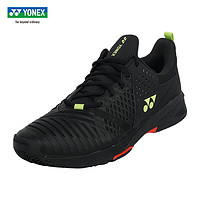 尤尼克斯（YONEX）夏季透气网球鞋 男款运动减震舒适休闲跑步网鞋 SHTS3MACEX-黑青柠绿(男款) 42