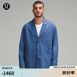 lululemon 丨Relaxed-Fit 男士宽松款斜纹西装外套 LM3EQTS 沥青蓝 M