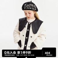 Mini Peace MiniPeace太平鸟童装冬秋新女童仿裘皮F2AED4B02 白色 130cm