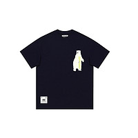 :CHOCOOLATE 男装短袖恤2023夏季潮流街头半袖LTEU03K NYX/藏青色 XL