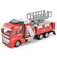 凌速 1:48消防工程军事回力玩具儿童玩具车 消防救援车