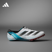 adidas阿迪达斯ADIZERO FINESSE男女全速争胜中距离场地钉鞋 白色/黑色/蓝色 44(270mm)