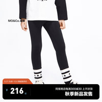 Little MO&CO. 薄绒抑菌 little moco童装装女童打底瑜伽裤弹力运动长裤 黑色 140/58