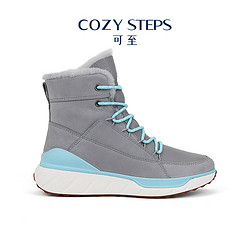 COZY STEPS 可至冬季源动系列潮流休闲系带皮毛一体平底女式雪地靴