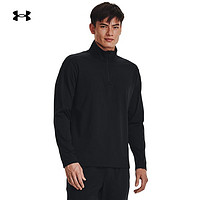 安德玛 UNDERARMOUR)秋冬Meridian男子1/4拉链训练运动长袖T恤1379673 黑色001 L