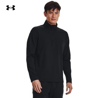 安德玛 UNDERARMOUR）秋冬Meridian男子1/4拉链训练运动长袖T恤1379673 黑色001 L