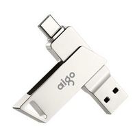 aigo 爱国者 128GB U盘 USB3.0 银色  USB/Type-C 双口