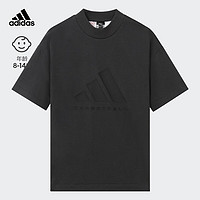 adidas阿迪达斯轻运动CHAPTER ONE男大童运动短袖T恤JE3941 碳黑 110CM