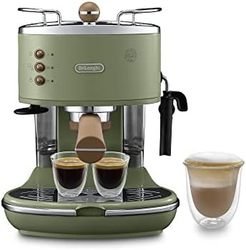 DBLONE 德宝龙 De'Longhi 德龙 Icona 复古泵压式咖啡机 KBOV2001.GR 适用于制备意式浓缩(Espresso)