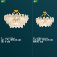 雷士 NVC Lighting欧美轻奢吊灯客厅大灯餐厅灯卧室灯灯具灯饰全屋套餐 12+5头 一室一厅