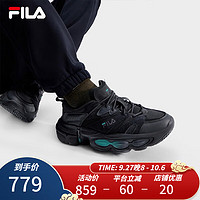 FILA 斐乐 ET异行鞋男鞋复古运动鞋休闲鞋厚底鞋 黑-BK 41