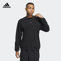 adidas阿迪达斯轻运动男装冬季运动圆领套头卫衣IP4960 黑色 A/L