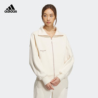 adidas 阿迪达斯 轻运动女冬季加绒运动翻领夹克外套IX6793 奇妙白 A/M