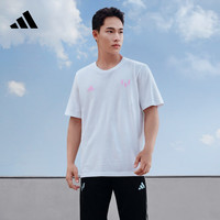 adidas 阿迪达斯 梅西系列男装足球运动上衣短袖T恤JD7126 白 A/XL