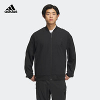 adidas 阿迪达斯 轻运动武极系列男装秋季运动夹克外套IP4934 黑色 A/2XL