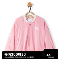 MiniPeace太平鸟童装春秋新CHAO女夹克F7BCD3202 粉红色 110cm
