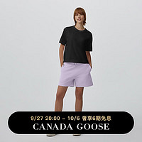 加拿大鹅（Canada Goose）Broadview 女士黑标休闲上衣短袖T恤女 1401WB 61 黑色 XS