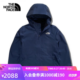 北面（The North Face）三合一冲锋衣男防水防风户外保暖外套软壳内胆|88RN 92A/蓝色 XL/180