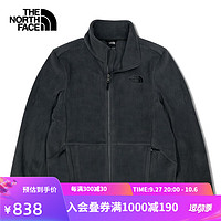 北面（The North Face）抓绒衣男户外运动秋冬保暖防风舒适外套上衣可做冲锋衣内胆|88R7 0C5/灰色 S/165