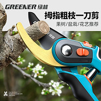 GREENER 绿林 园艺剪刀果树修枝剪剪树枝专用剪刀德国进口工艺修剪枝花艺剪