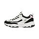 SKECHERS 斯凯奇 D'LITES系列 I-Conik 女子休闲运动鞋 88888250/WBLM 白色/黑色/柠檬色 37