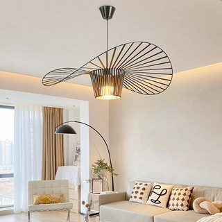 草帽灯北欧创意个性设计餐厅吧台灯简约现代客厅卧室帽子吊灯