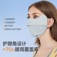 UV100 防晒口罩女防紫外线全脸透气立体冰丝面罩21564