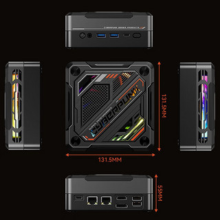 天钡 GOD78 迷你台式机 炫酷黑（锐龙R7-7840HS、核芯显卡、32GB、1TB SSD）