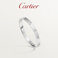 Cartier 卡地亚 love系列 B6077117 几何18K白金手镯 15cm