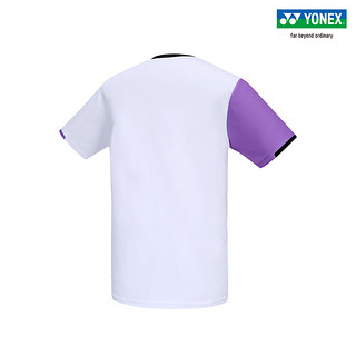 YONEX/尤尼克斯 110343BCR/210343BCR 23FW比赛系列 男女款运动恤yy 白色（男款） L