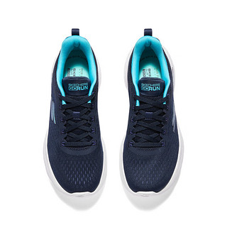 斯凯奇Skechers女子网布缓震跑步鞋129423 海军蓝色/浅绿色522 40 