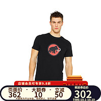 猛犸象（MAMMUT）Mammut猛犸象Classic T-Shirt  男士透气经典红标象印短袖 00448-黑色 S
