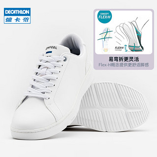 迪卡侬（DECATHLON）休闲板鞋女秋冬季百搭厚底低帮鞋子通勤软底女鞋 经典白 37