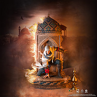 purearts 育碧 刺客信条:幻景 巴辛姆 1/4发光雕像 79cm