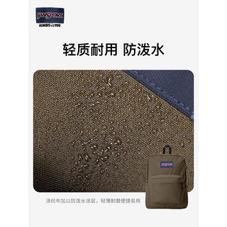 JANSPORT 杰斯伯 双肩包男背书包女休闲学生校园电脑包 4QUE7G3泰奶绿