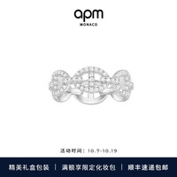 APM Monaco链环水手戒指女食指戒指环个性   52码