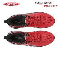MBT 弧形底女厚底跑步鞋健康跑 减少足部不适 反光缓震增高Z3000-2 06Y红色 5(35.5)